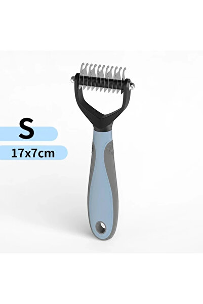 Choice3 blue S Cat Hair Removal Comb Dog Hair Removal Brush Stainless Steel D...
