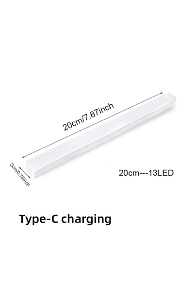 Choice11 مصباح ليلي LED لاسلكي قابل لإعادة الشحن بطول 20 سم، 3 ألوان في مصباح...