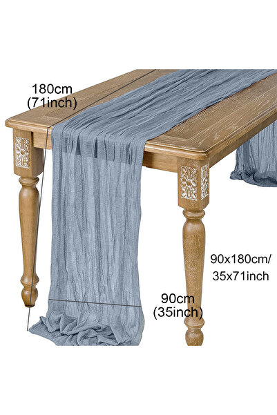 Choice9 9 Semi-Sheer Gauze Table Runner Sage Cheesecloth Table Setting Dining...