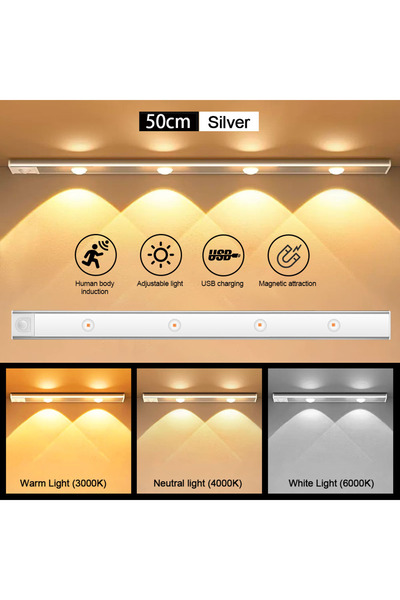 Choice White 50cm 3 colors in one Lamp Motion Sensor Light LED Sensor Lamp Wi...