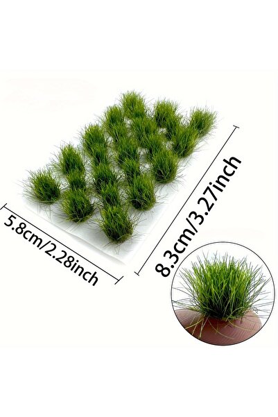 Choice Spring green 23tufts Model Grass Cluster for Model Craft,Plastic Minia...