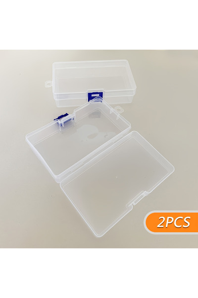 Choice 2pcs 5pcs Transparent Lockable Empty Box, Rectangular Plastic Storage ...