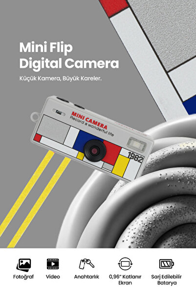 Pikas Joyplus Camera Mini Dijital Kamera Retro Tasarım Taşınabilir Video ve F...