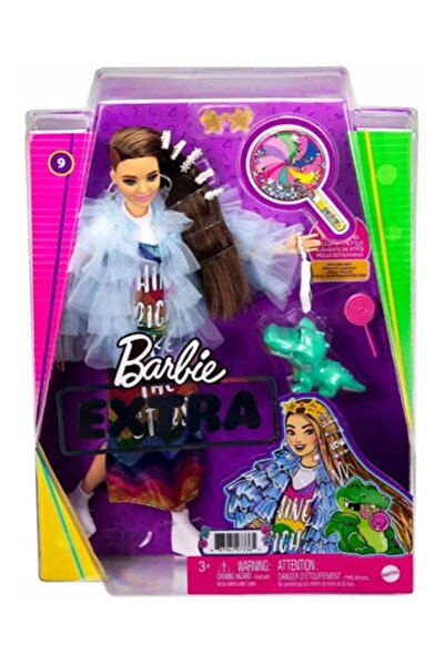 mattel Barbie Extra Renkli Elbiseli Bebek GYJ78
