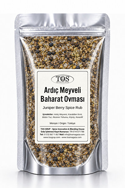 TOS The Organic Spices Ardıç Meyveli Baharat Ovması 100 gr Juniper Berry Spic...