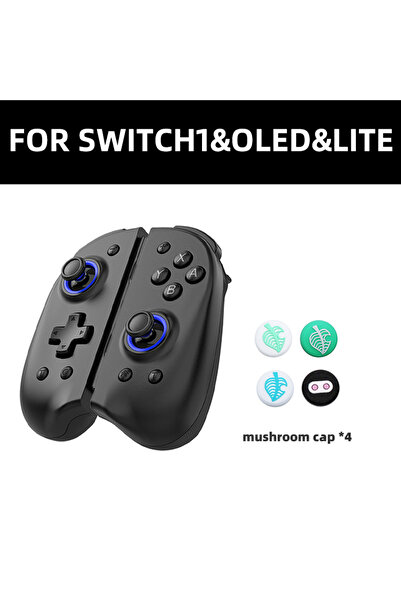 Choice3 Black with caps NS1 Wireless Gamepad for Switch 1/Switch Lite/OLED Jo...