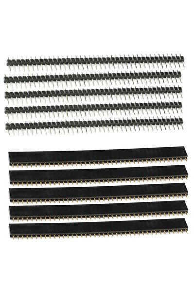 choice2 5Sets male female 10PCS 1x40Pin 2.54mm Pitch Single Row Female PCB So...