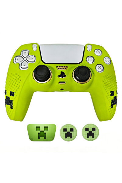Choice12 green Studded Protective Cover Skin for PlayStation 5 DualSense PS5 ...