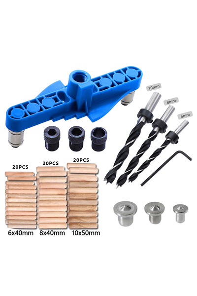 Choice1 03 set Carpentry Pocket Hole Jig 6/8/10mm Drill Sleeve Or Self-center...