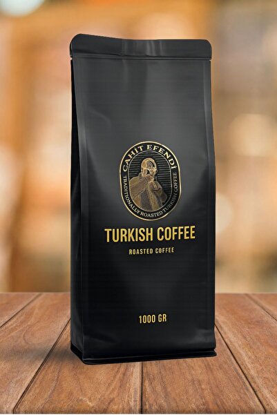 Cahit Efendi Türk Kahvesi 1000gr. Sert Içim Kraft Ambalajında Özel Seri Öğütü...