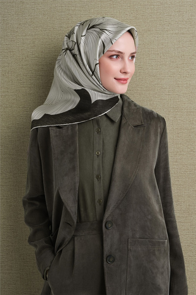 Armine Pure Silk Twill Scarf 9639D 06