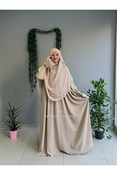 Yüsra Collection Erva Abaya Ve Gölgeli Sufle 2”li Takım