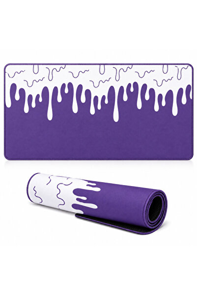 Mcstorey XXL Oyuncu Mouse Pad 90x40 cm 3 mm Dikişli Kaymaz Taban Büyük Masaüs...