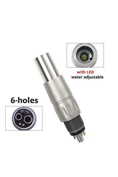 choice2 موصل PTL مع ضوء LED M6 للأسنان، موصل سريع للألياف البصرية عالي السرعة A