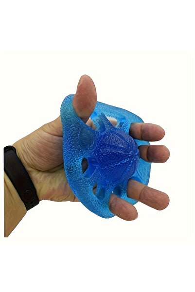 Choice1 Blue TPE Hand Exercise Band & 8-Hole Grip Ball – Muscle Building,Reha...