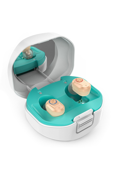 Choice skin color Rechargeable Hearing Amplifiers for Seniors with Mirror, He...