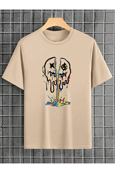 Oceanwear Smile Emoji Colorful Printed Short Sleeve Crew Neck Women's and Men...
