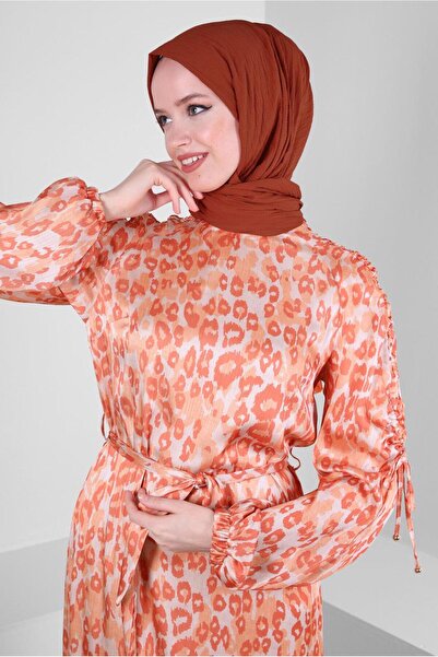 Alvina LEOPARD PATTERNED BELLY DRESS 43686