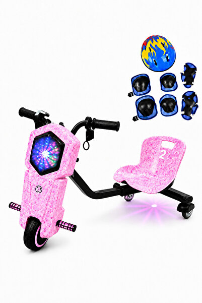 stars pearl Mini Electric Drift Scooter for Kids (6" Wheels) - 3 Speeds with ...