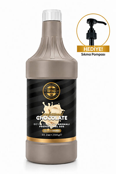 By Tüfekçi Beyaz Çikolata Profesyonel Bar Sosu 2500 Gr | Kahve, Pasta ve Tatl...