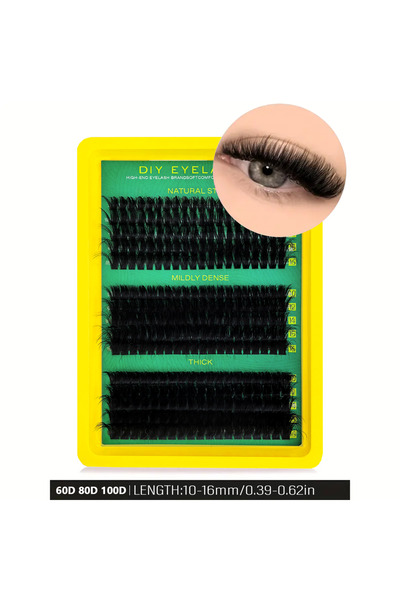 Choice 60D 80D 100D-295 192PCS Faux Mink Lash Clusters – D Durl Long Individu...