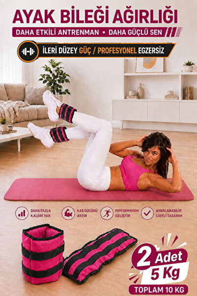 Spor Byfit 5 Kg X 2 Pink Hand or Ankle Weights