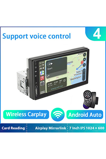 Choice3 Wireless-171C-0 HD 7inch IPS Touch Screen Universal 1Din Caplay Andro...