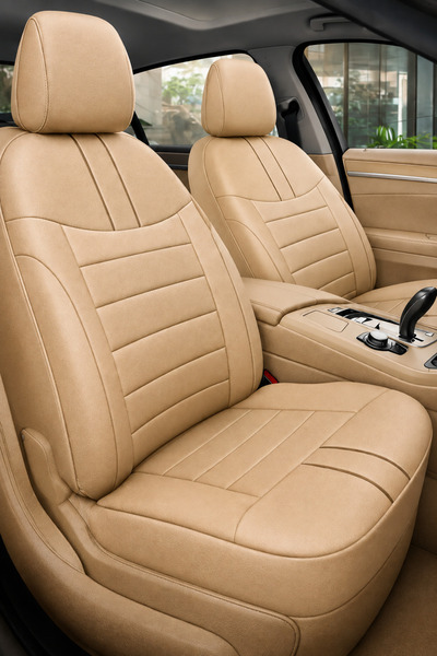 TROBUS Honda CR-V 2007 ve Sonrası Uyumlu Colorline Elegance Deri Bej Koltuk K...