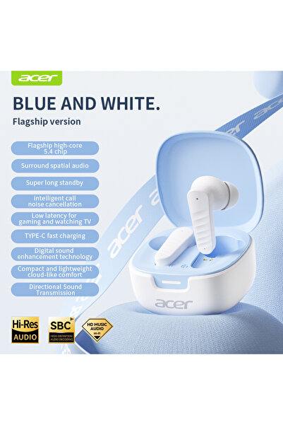 Choice1 Blue Acer Ohr503 Wireless Headphones, In-Ear Design, Bluetooth Headph...
