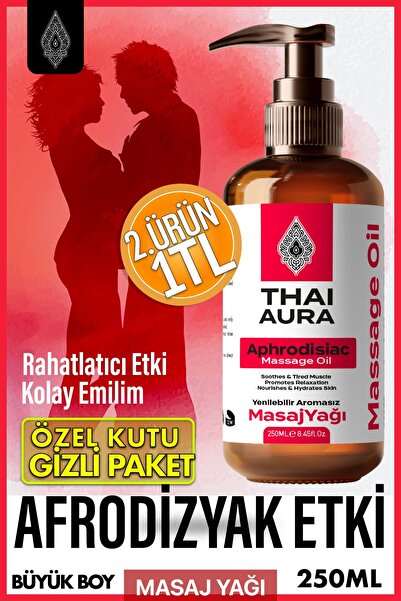 Genel Markalar Thai Aura Yenilebilir Isıtıcı Masaj Yağı 250ml - Aromaterapi D...