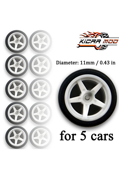 Choice9 RLCSS007 1/64 Wheels with Detachable Slicks Tires Pentagram Spoke for...
