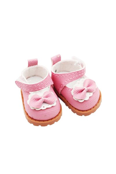 Choice pink Doll Shoes for 15-17cm Labubu Dolls Leather Shoes Accessories Bow...