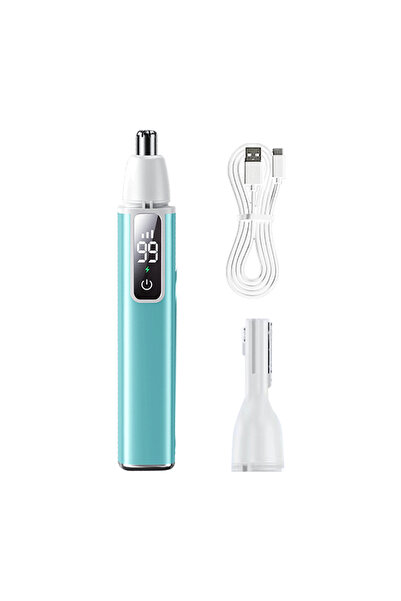Choice FK-blue Electric Ear Nose Hair Trimmer Rechargeable Type-C Fast Chargi...
