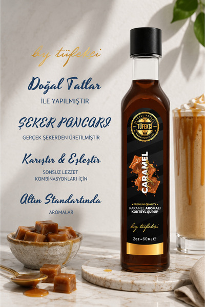 By Tüfekçi 8’li Avantajlı Yeni Özel Seri Gerçek Şeker Pancarı Aromalı Kahve Ve Kokteyl Şurubu Seti (8X60ML)