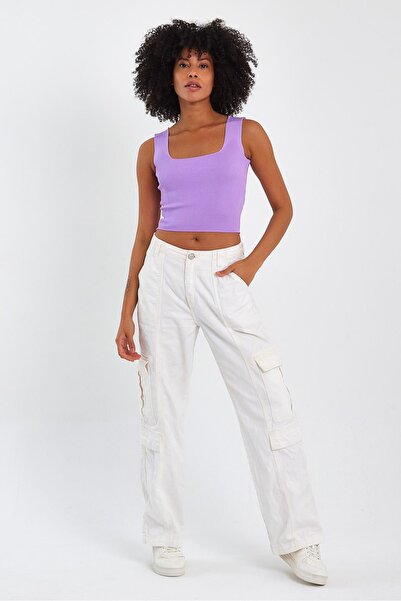 ALEXANDERGARDI ALEXANDERGARDİ SQUARE COLLAR CROP ATHLETE (A90779-S)