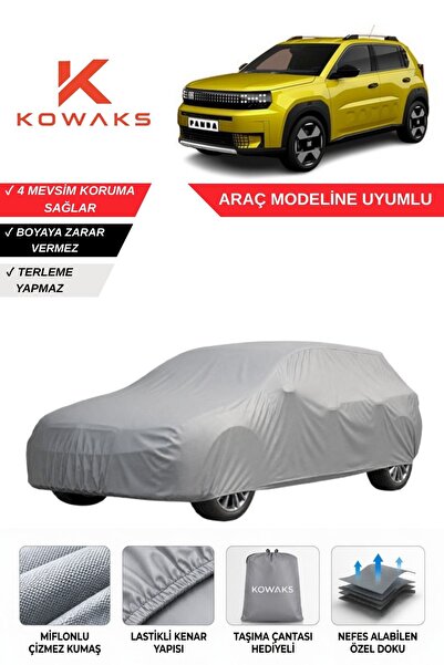 KOWAKS Fiat Grande Panda Oto Branda, Araba Brandası