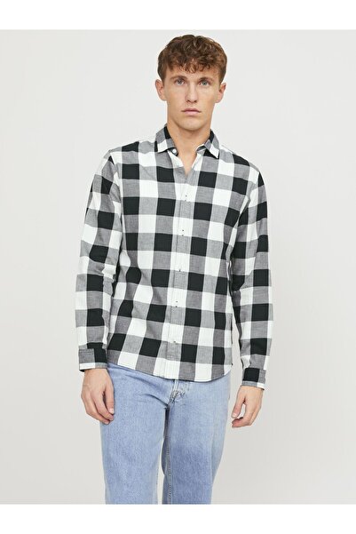 Jack & Jones Καρό Πουκάμισο Στενής Γραμμής Καρό Πουκάμισο