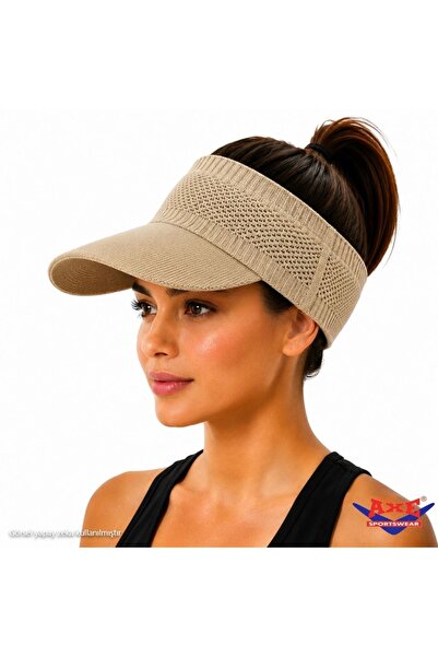 AXE SPORTSWEAR Mink Flexible Visor Hat Uv Sun Protection Casual Beach Tennis Hat