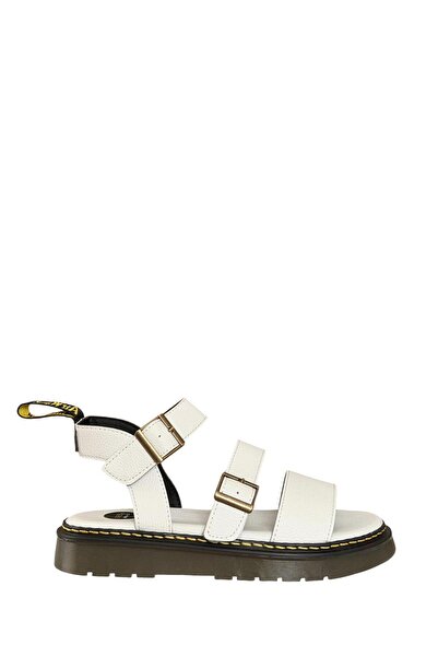 ESSO LA MİA Pier Women's Daily Sandals White Faux Leather