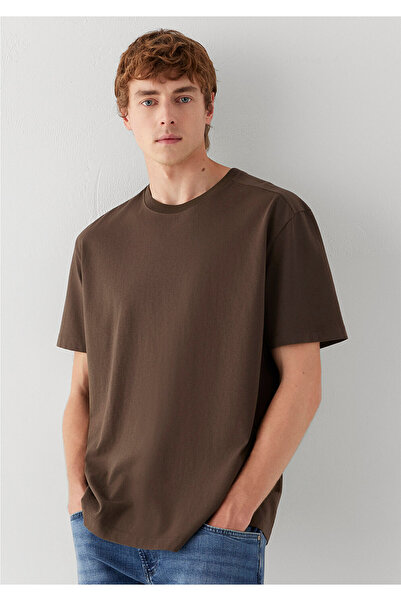 Mavi Brown Basic T-Shirt Loose Fit / Comfortable Loose Cut 0613466-71541