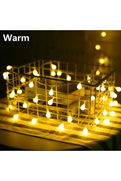 Choice 3M 20LED Battery Box Warm White USB/Battery Powered LED Ball Wreath St...