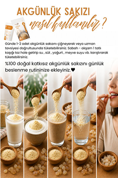 EMİNE TÜRK ANNEMELİ Akgünlük Sakızı - 100g - Boswellia Serrata Ağacından %100 Doğal Taze