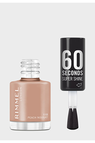 RIMMEL LONDON طلاء أظافر ريميل سوبر شاين 60 ثانية - 110 - بيتش نوجا، 8 مل