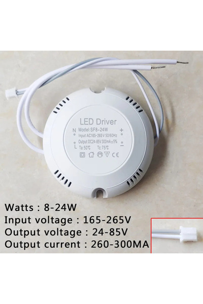 Choice 8-24W LED Driver AC165-265V To DC 24-85V 60V-130V Powers Supply Lighti...