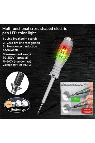 Choice1 type 2 Multifunctional Electrician Test Screwdriver Pencil AC Non-con...