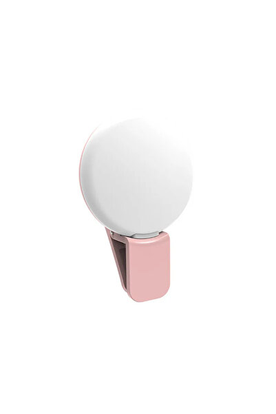 Choice Pink Mobile Phone LED Selfie Ring Light Portable Mini Durable Practica...
