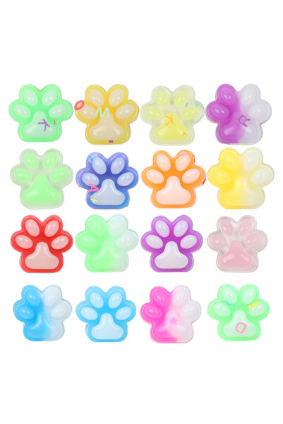 Choice1 30PCS Random 10/30/50Pcs Mini Cat Claw Squishy Fidget Toy Soft Cute C...
