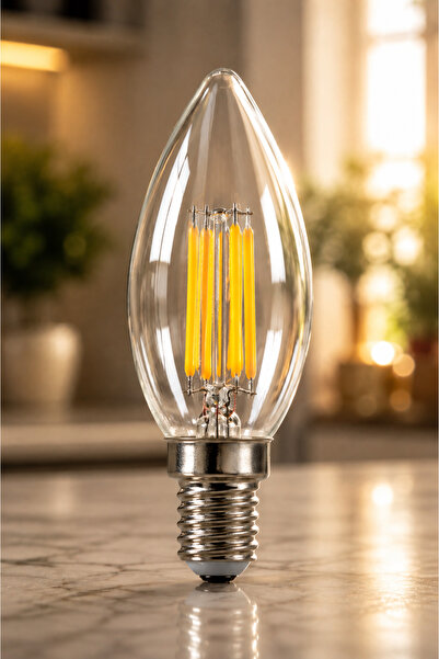 VENON LED FILAMENT MUM AMPUL E-14 C-35 4 WATT 2700K GÜNIŞIĞI Led Ampul