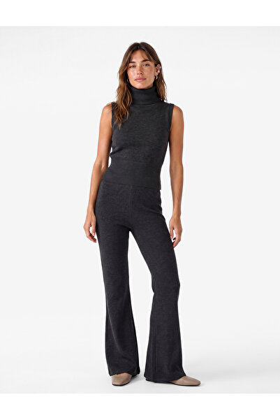 Koton Standard Waist Slim Fit Wide Spanish Leg Pants