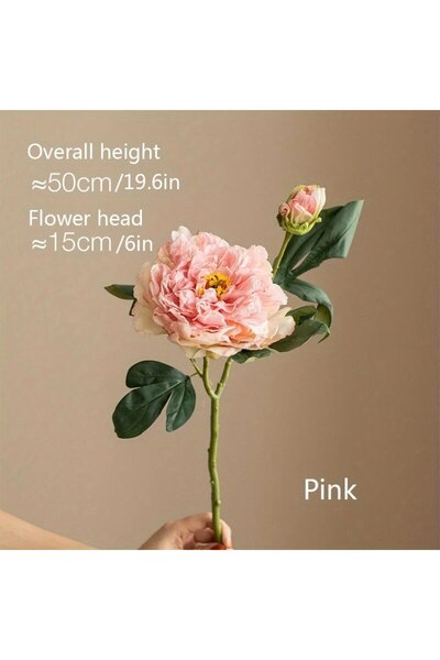Choice Pink A Peony Simulation Flowers, Home And Living Room Artificial Flowe...